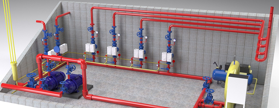Проектирование систем противопожарного водопровода